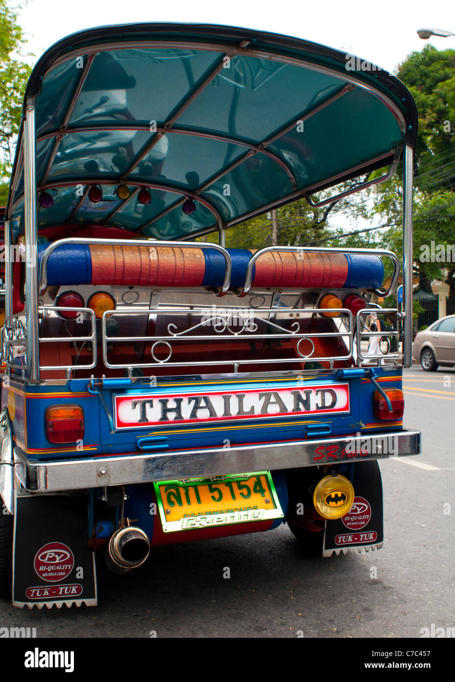 Tuk Tuk à Bangkok en Thaïlande Banque D'Images