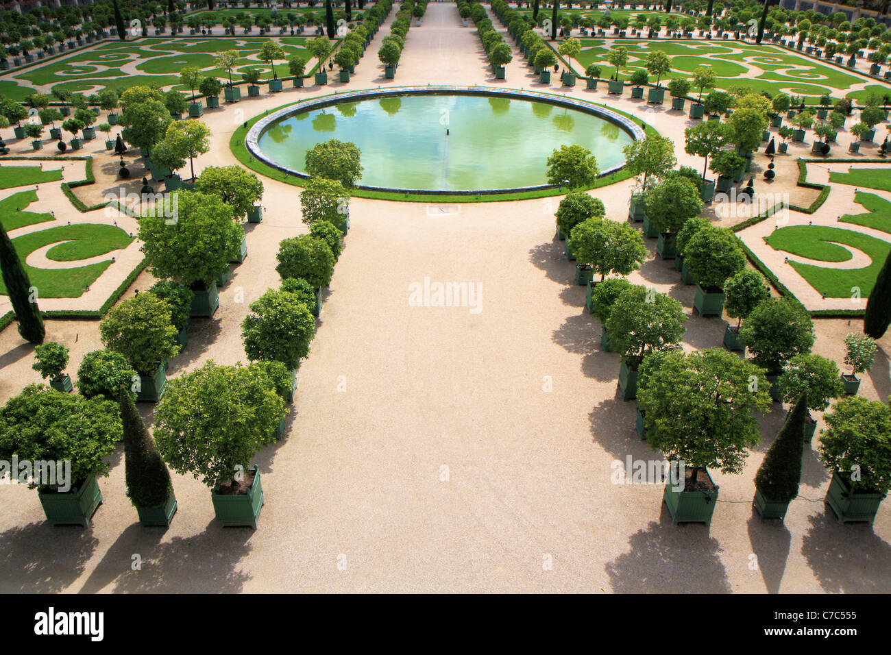Jardins de Versailles, L'orangerie, Le Château de Versailles, France Banque D'Images