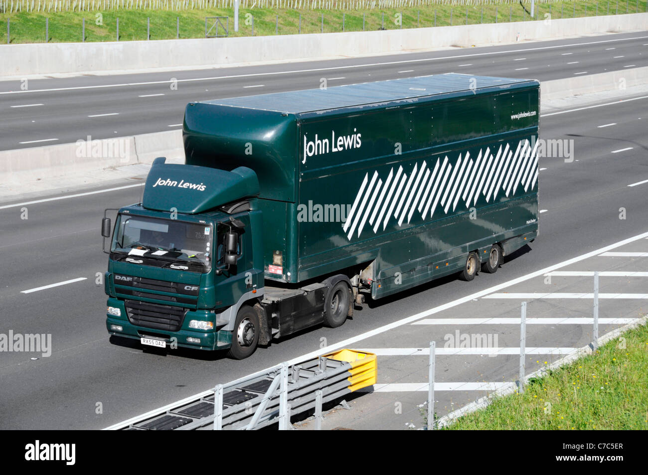 Camion de livraison magasin John Lewis Banque D'Images