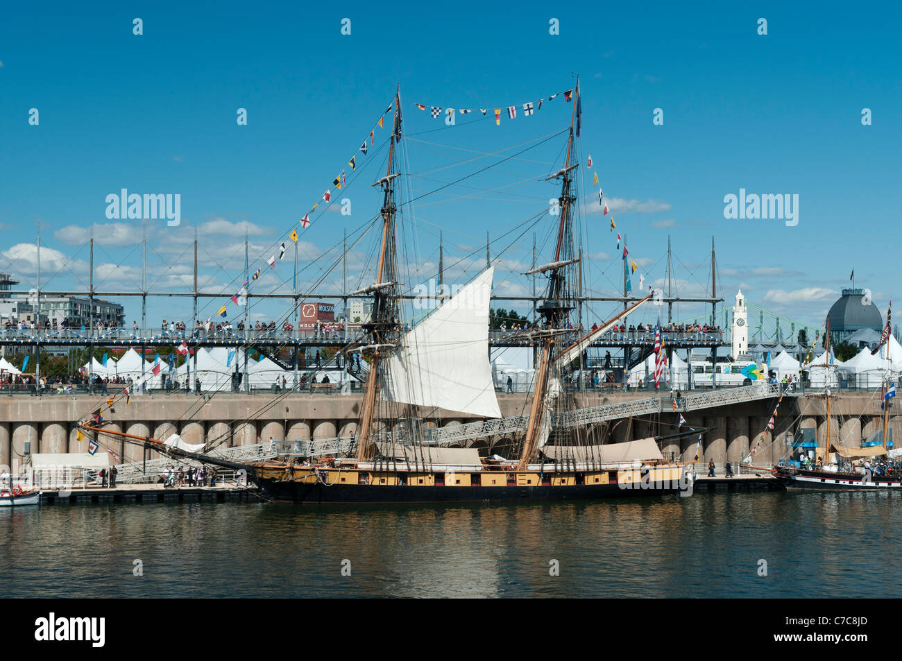 Le Tall Ship Niagara ; une réplique d'un navire d'origine 1813, Montréal Canada Banque D'Images