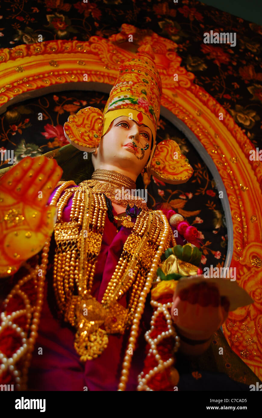 Ganesh festival gouri Banque D'Images