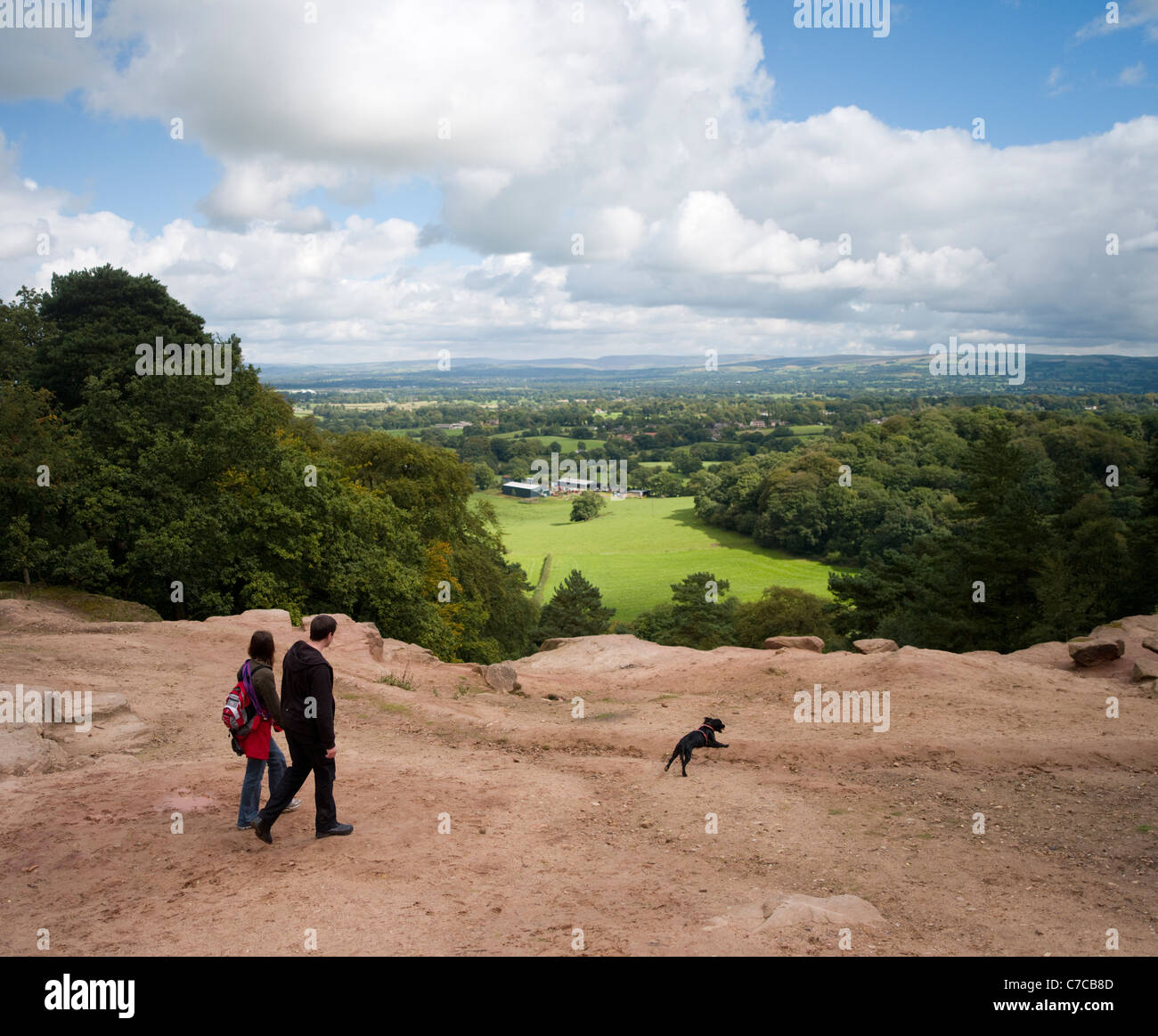 Stormy Point, Alderly Edge, Cheshire (Angleterre) Greater Manchester, Royaume-Uni Banque D'Images