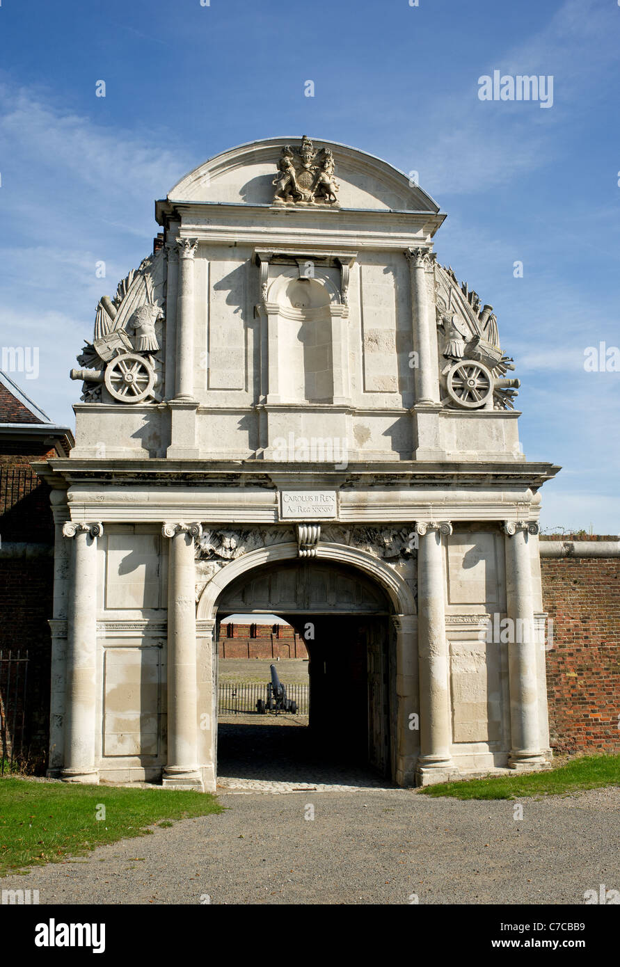 La porte d'eau entrée de Tilbury Fort en Essex Banque D'Images