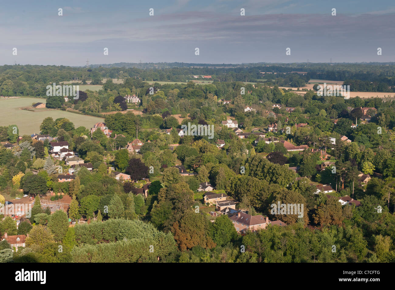 Vue aérienne, Reading, Berkshire, Royaume-Uni Banque D'Images