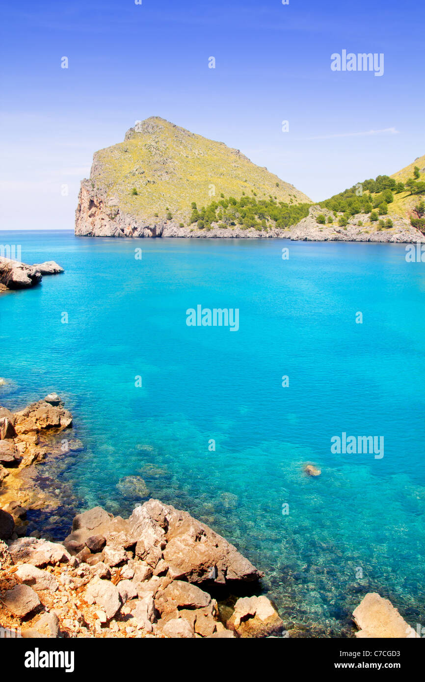 Escorca Sa Calobra plage de Majorque Îles Baléares d'Espagne Banque D'Images