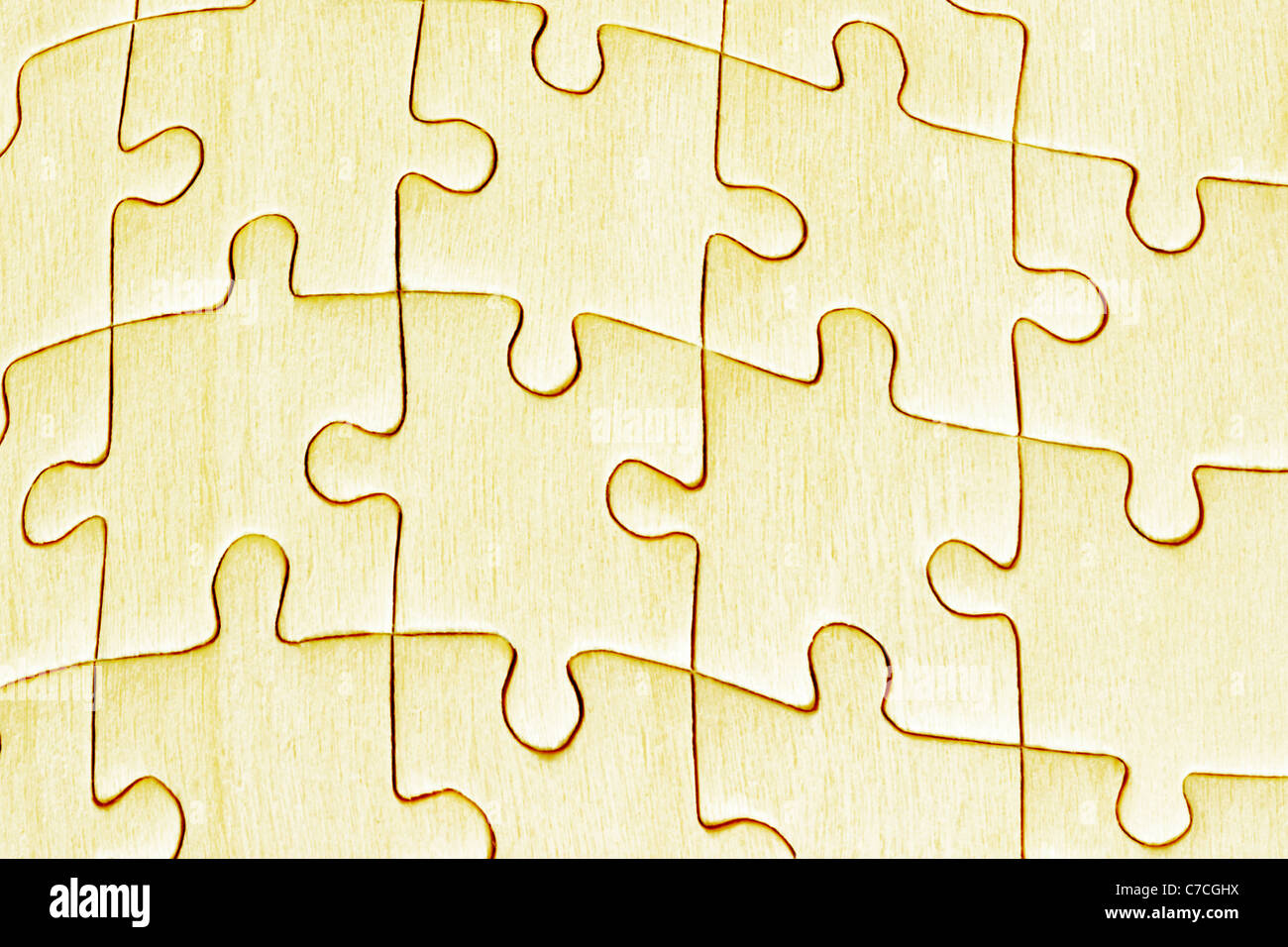 Close up of wooden puzzles scie sauteuse background Banque D'Images
