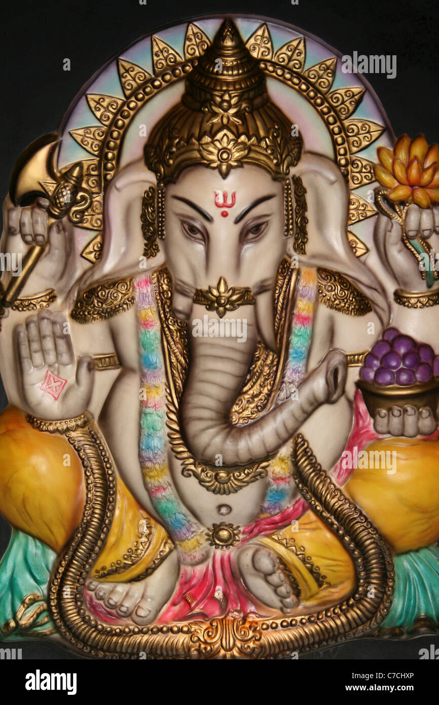 L'éléphant dieu hindou Ganesh Banque D'Images