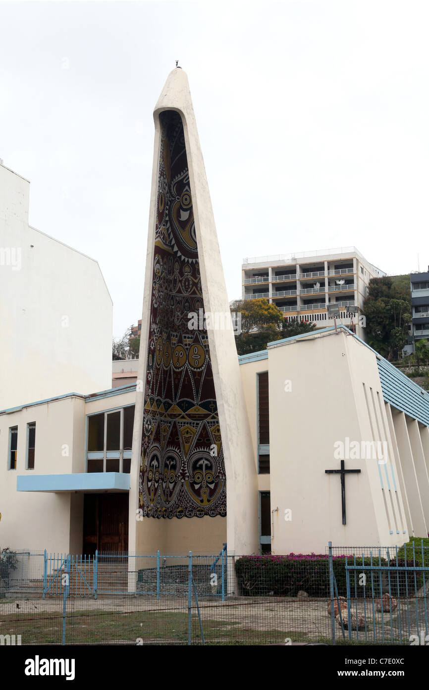 St.Mary's Cathedral (catholique romain) dans la capitale, Port Moresby, Papouasie Nouvelle Guinée Banque D'Images