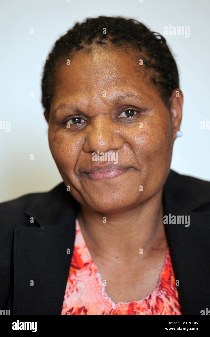 Elizabeth Konga, Directeur général par intérim des Word Publishing Company Ltd., journal Wantok, Port Moresby, Papouasie Nouvelle Guinée Banque D'Images