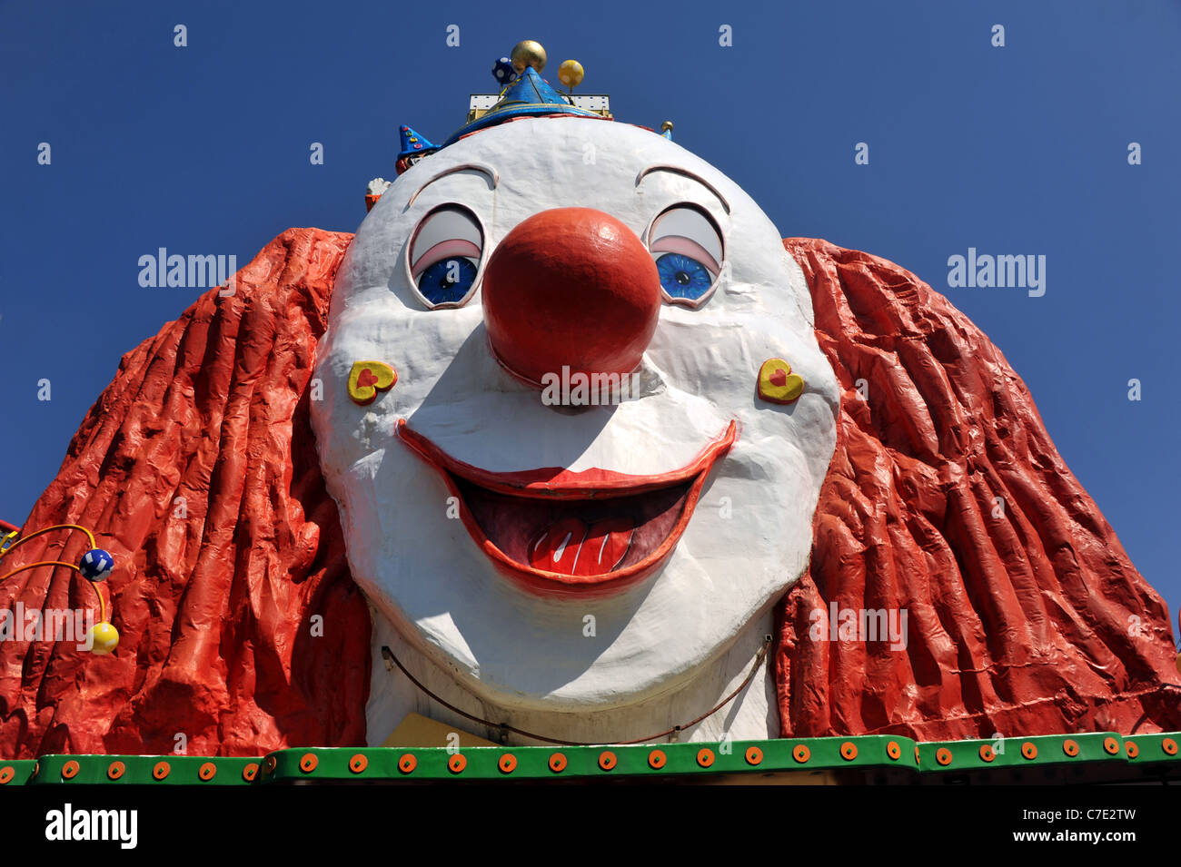 Visage de clown Banque D'Images