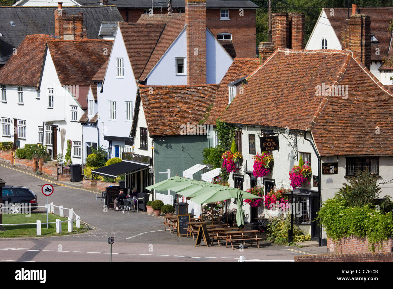Angleterre essex village finchingfield Banque D'Images
