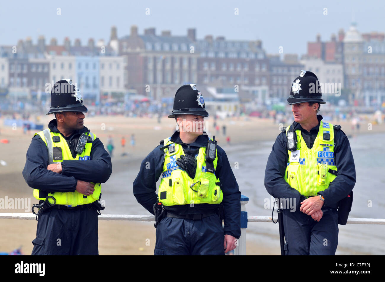 Agents de service, Weymouth, Dorset, Angleterre, Royaume-Uni Banque D'Images