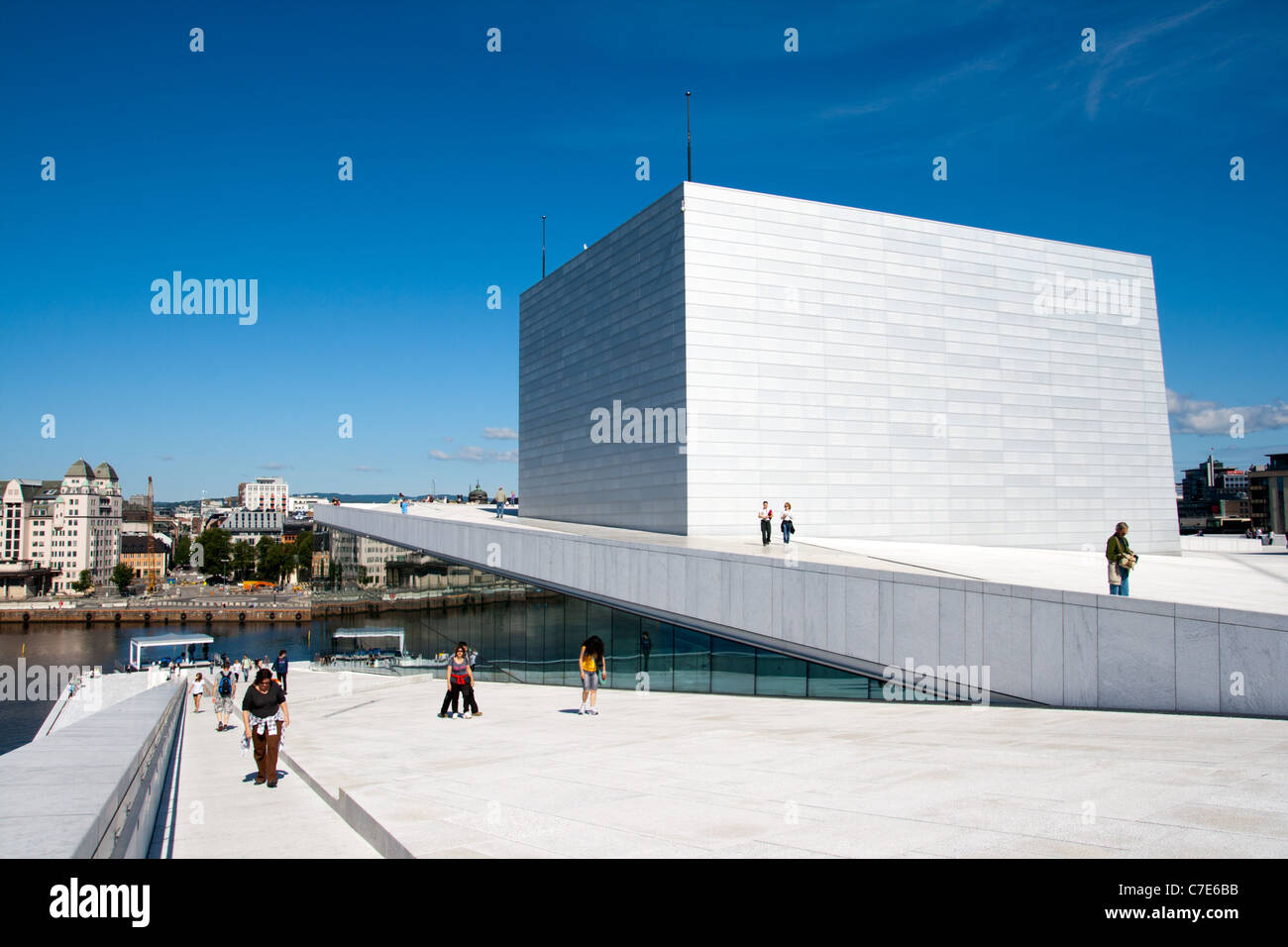 Opéra d'Oslo, Norvège. Banque D'Images