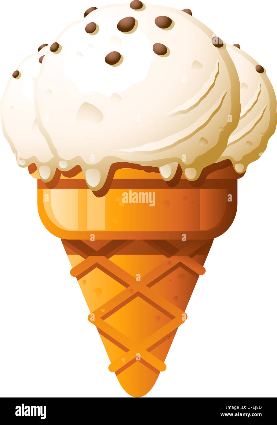 Crème glacée Banque D'Images