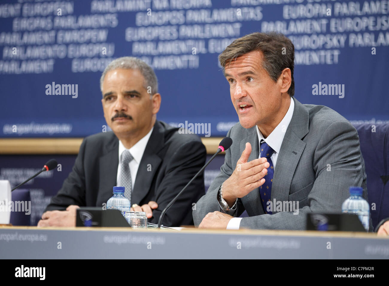 Juan Fernando LOPEZ AGUILAR, député européen, Président de la commission des libertés civiles avec nous Procureur Général Banque D'Images