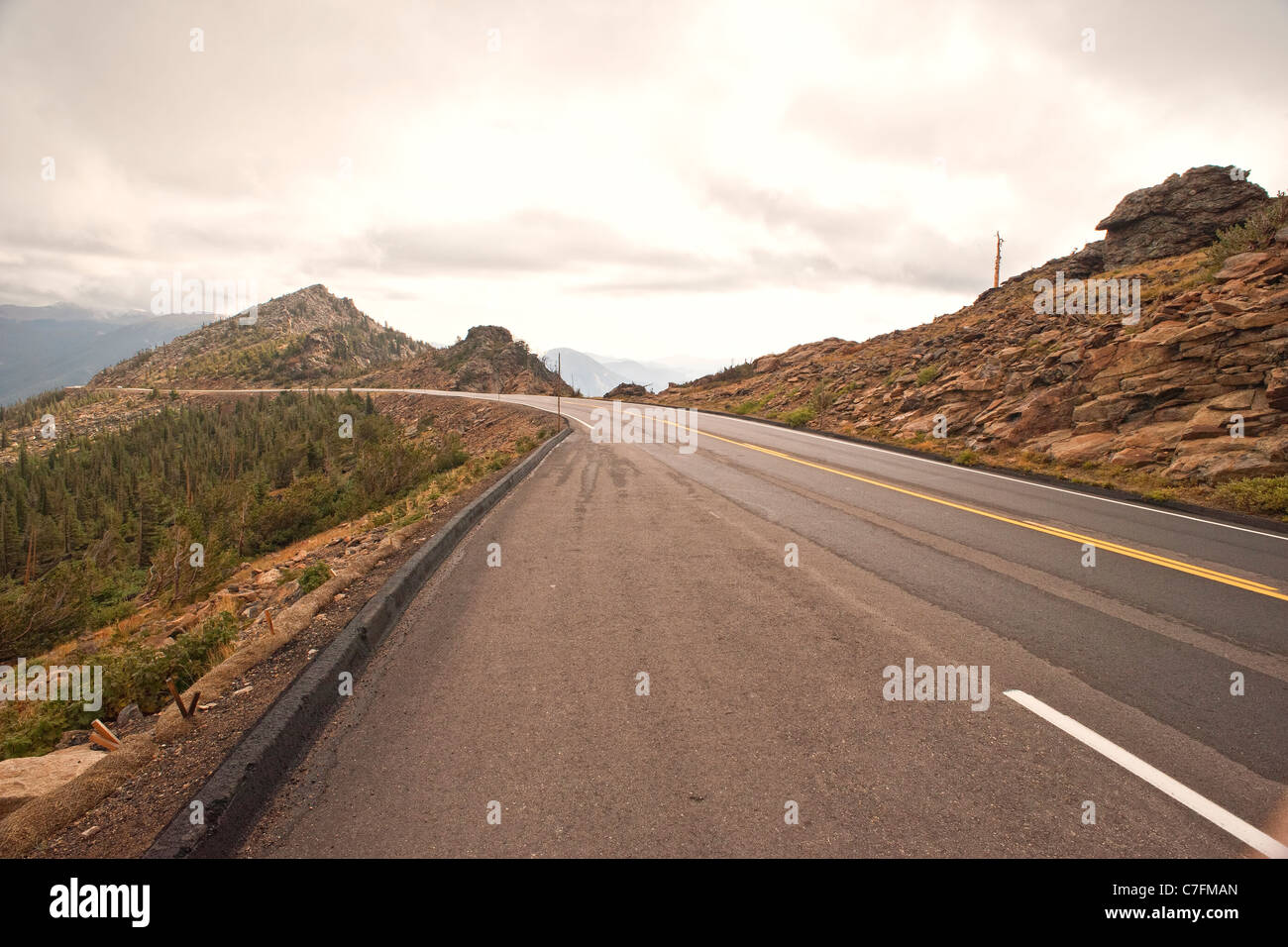 Trail Ridge Road, Rocky Mountain National Park, Colorado Banque D'Images