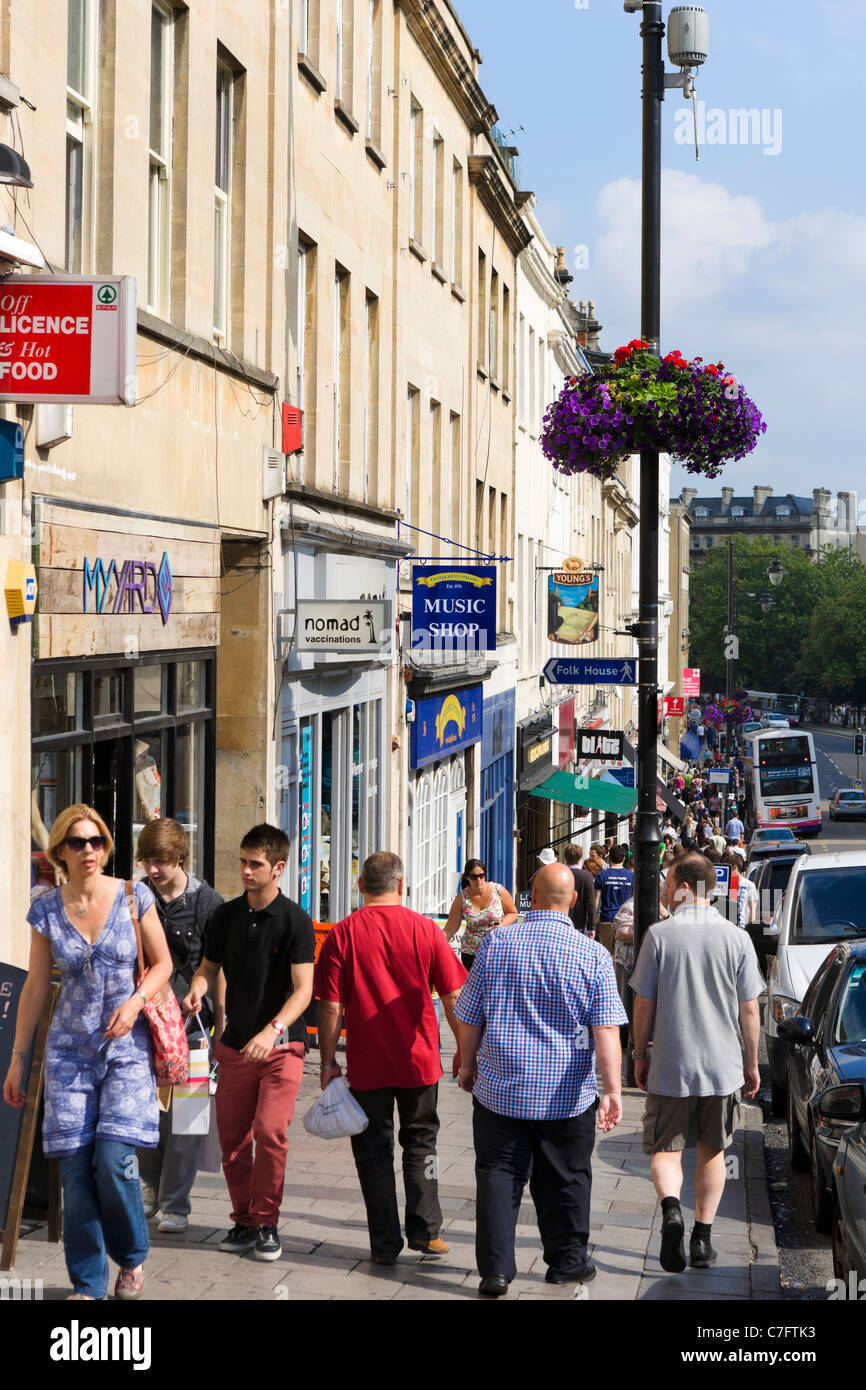 Park Street à la direction du centre-ville, Bristol, Avon, Royaume-Uni Banque D'Images