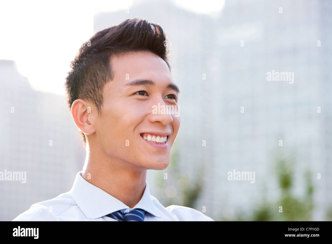 Portrait d'un confident Businessman Banque D'Images