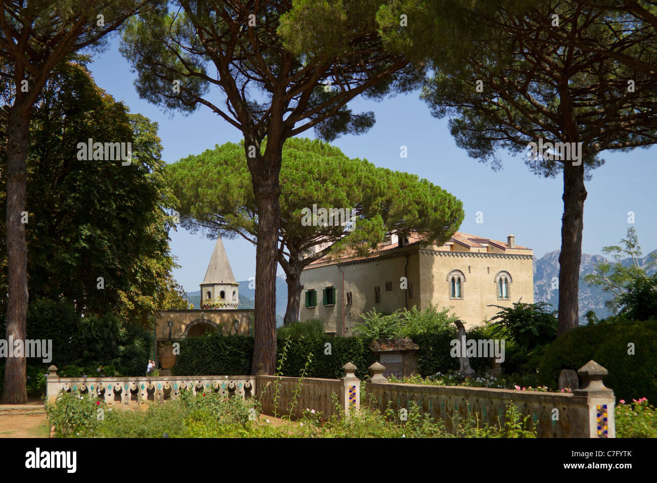 Villa Cimbrone - la création de Lord Grimthorpe avec l'aide de Vita Sackville-West - Ravello, Côte Amalfitaine, Italie Banque D'Images