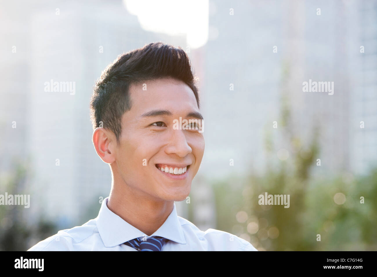 Portrait d'un confident Businessman Banque D'Images