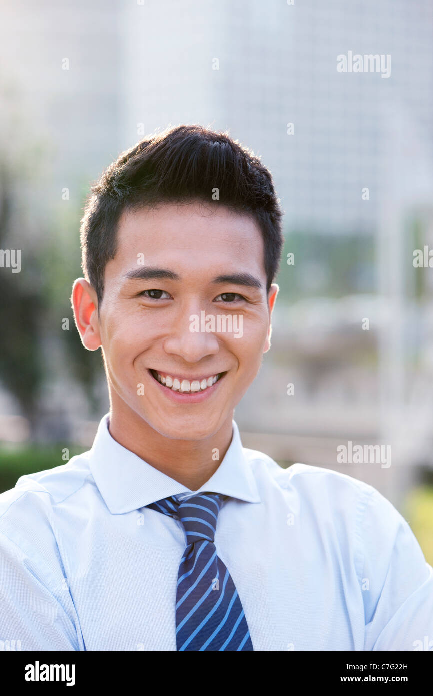 Portrait d'un confident Businessman Banque D'Images