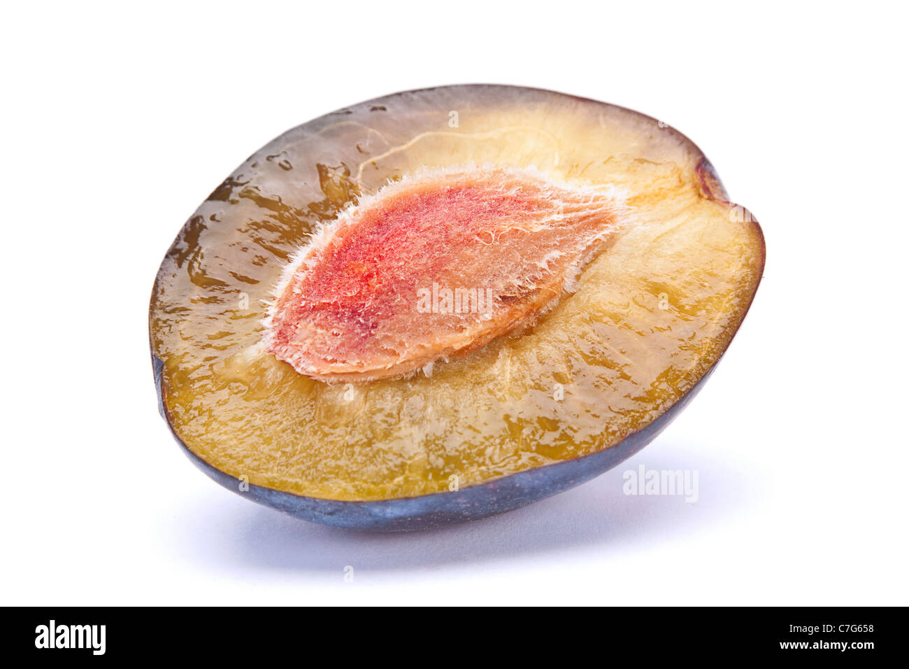 Blue fruit mûres libre isolated on white Banque D'Images