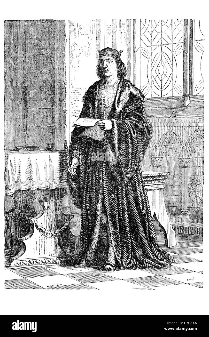 Henry VII roi expédition des affaires Angleterre Irlande Seigneur souverain de la couronne royale royal regal Tudor Maison Impériale princière sovereig Banque D'Images