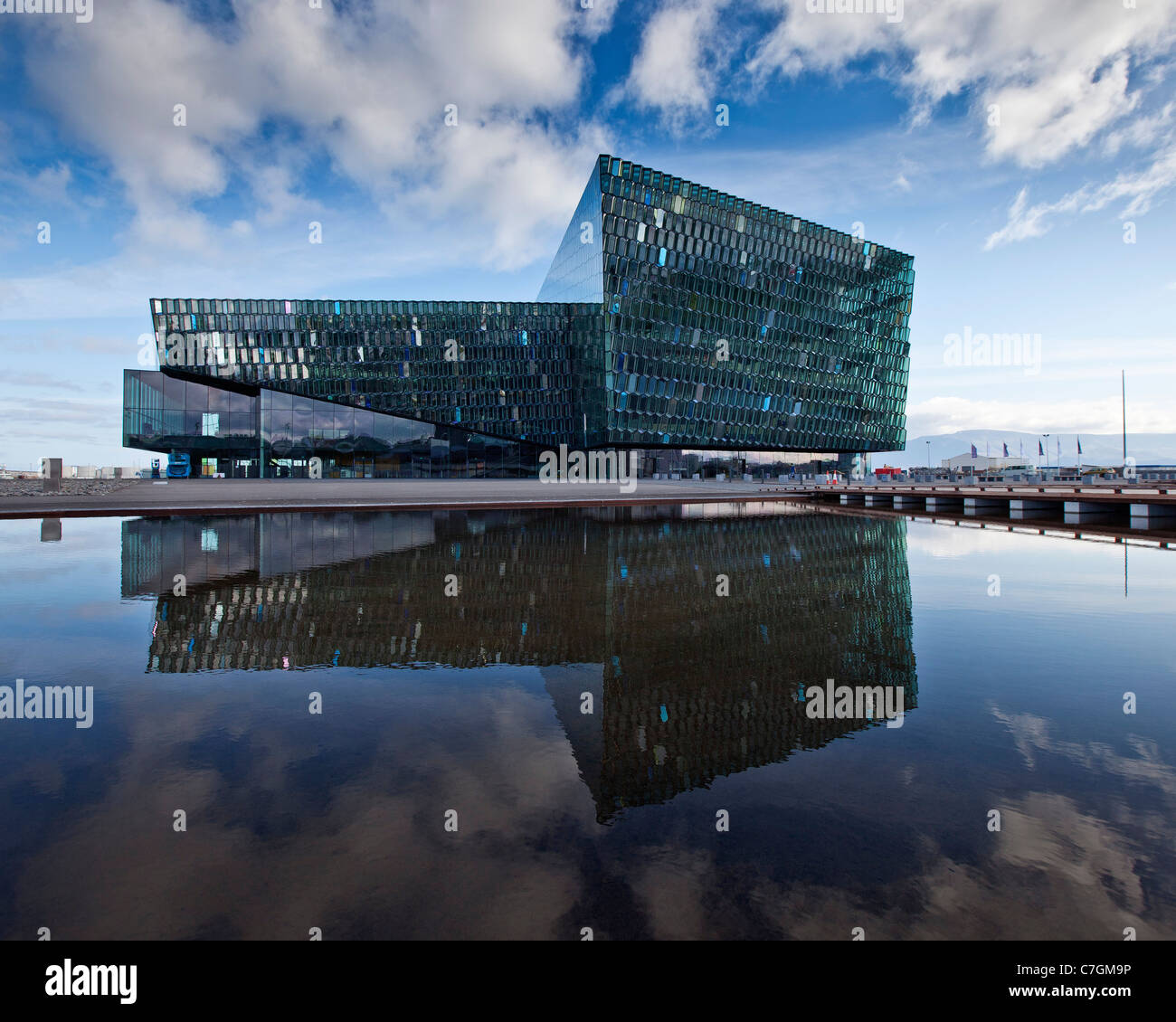 Harpa Concert Hall et centre de conférences, Reykjavik Islande Banque D'Images