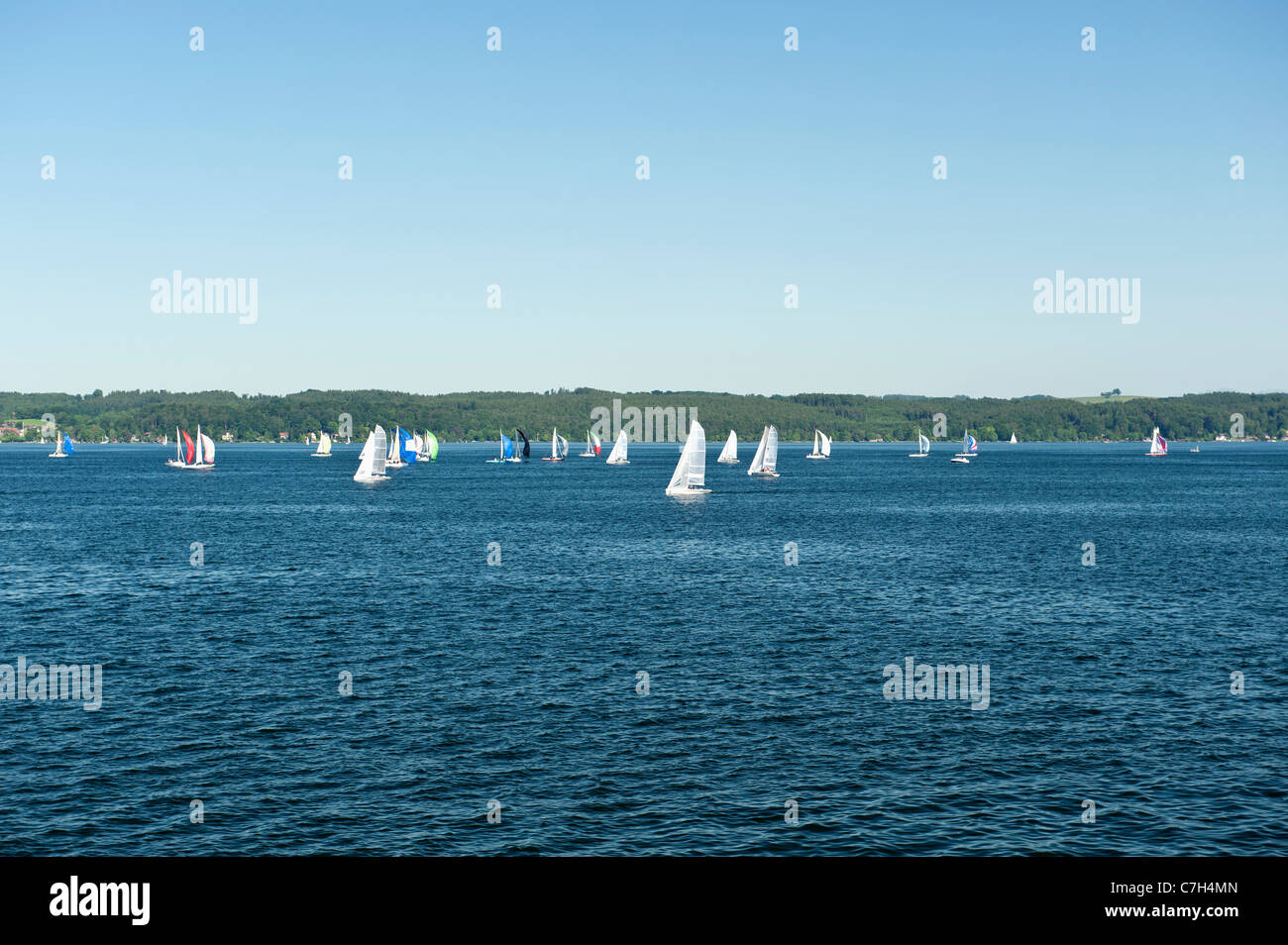 Yacht de course Banque D'Images