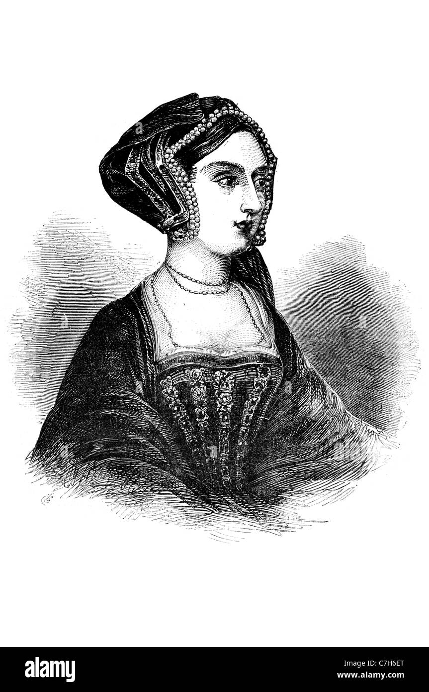 Anne Boleyn, reine d'Angleterre deuxième épouse Henry VIII Angleterre Marquis Pembroke religieux politique d'exécution 1668 Banque D'Images