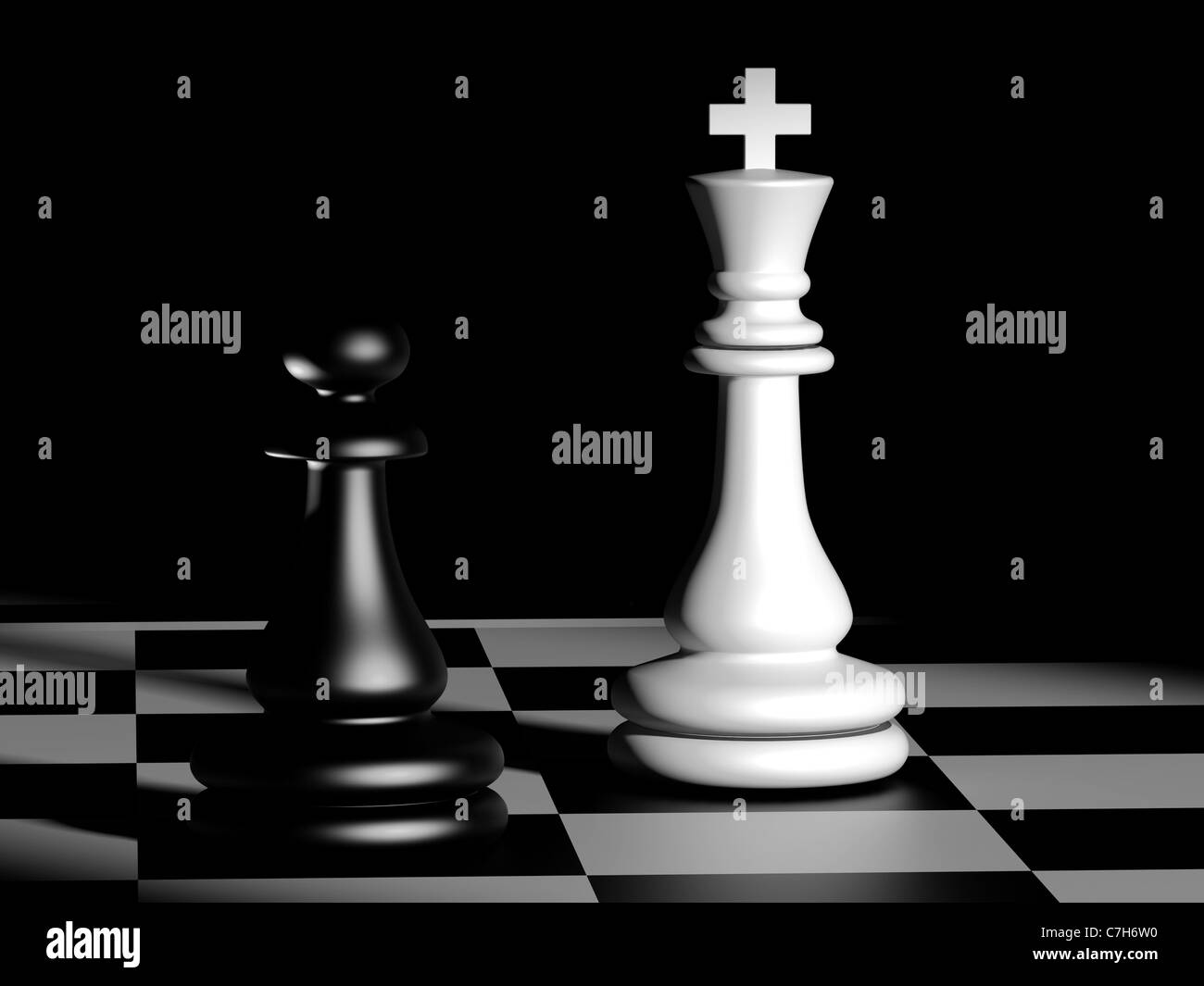 Des chiffres. L'image en haute résolution. 3D render. Fond noir. Banque D'Images