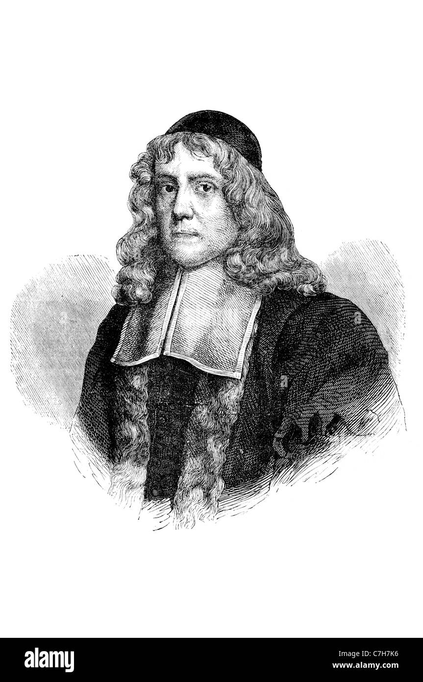 John Owen English portrait théologien responsable de l'église non-conformiste administrateur universitaire Université d'Oxford, auteur de l'éducation r Banque D'Images