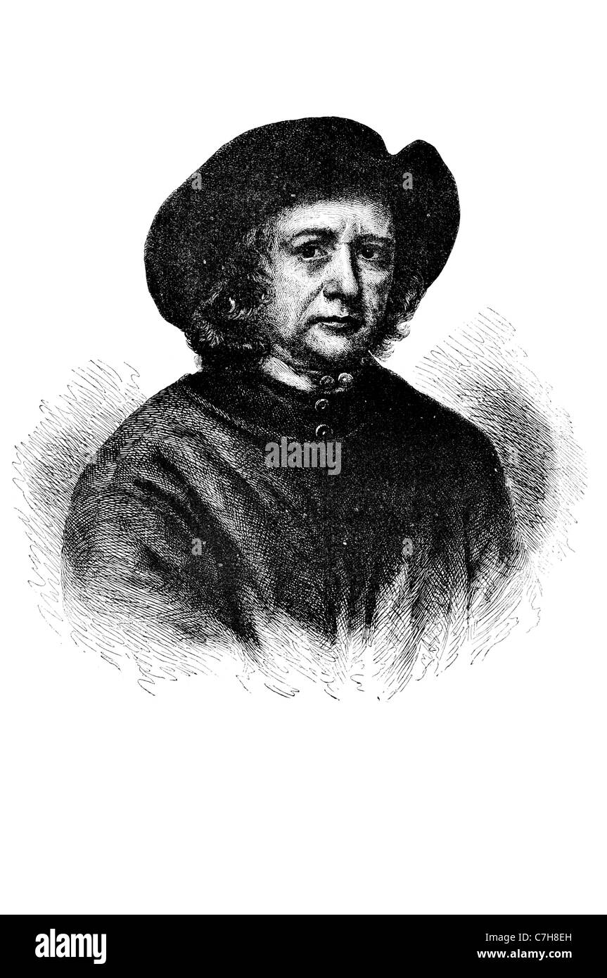 Thomas Britton 14 Janvier 1644 - 27 septembre 1714 Anglais marchand de charbon de promoteur de concert portrait Banque D'Images