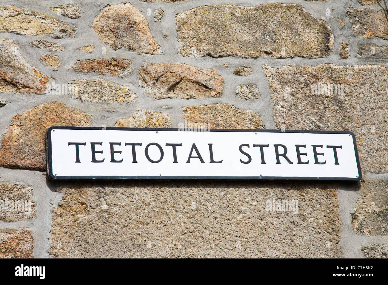 TEETOTAL STREET sign Banque D'Images