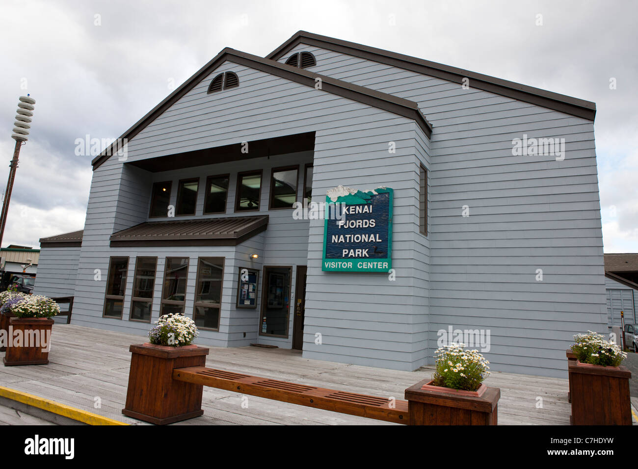 Kenai Fjords National Park Visitor's Center, Seward, Alaska, États-Unis d'Amérique Banque D'Images