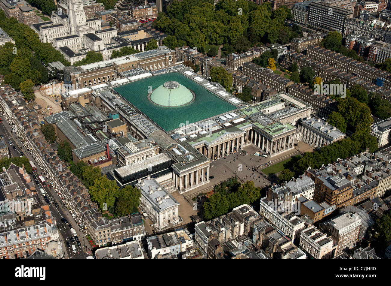 Bloomsbury et le British Museum de l'air. Banque D'Images