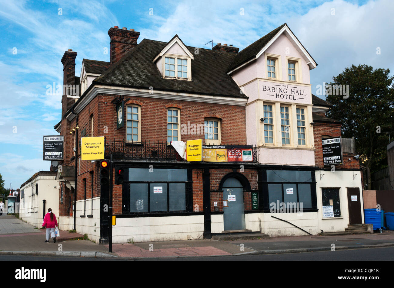 La Baring fermé Hall Hotel public house à Lewisham, dans le sud de Londres Banque D'Images