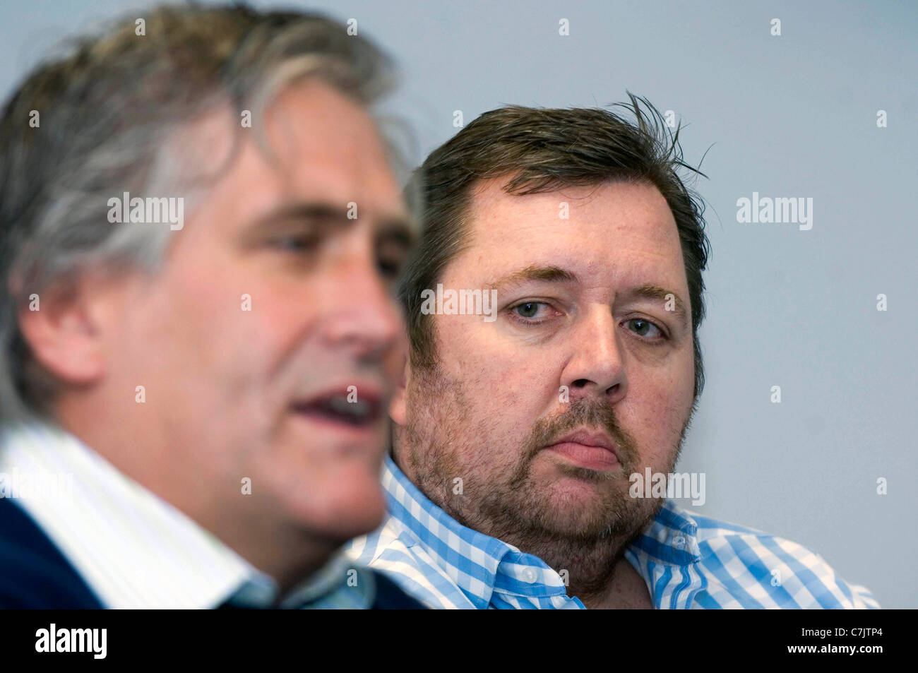 Scott Johnson est dévoilé comme nouvel entraîneur de l'équipe de rugby de balbuzards au Liberty Stadium de Swansea. Banque D'Images