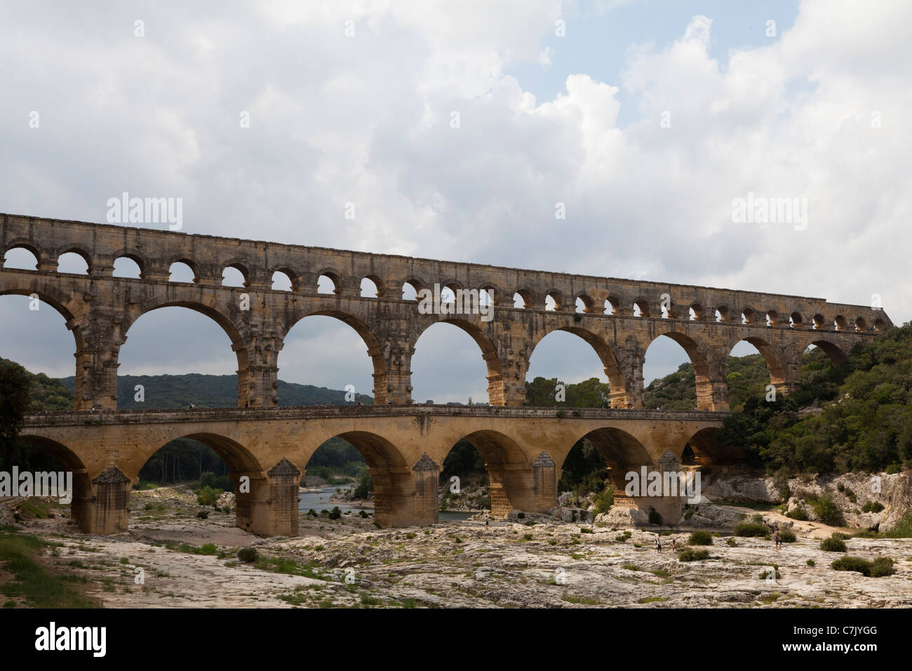 Pont du Gard, Roussillon, Languedoc, France Banque D'Images