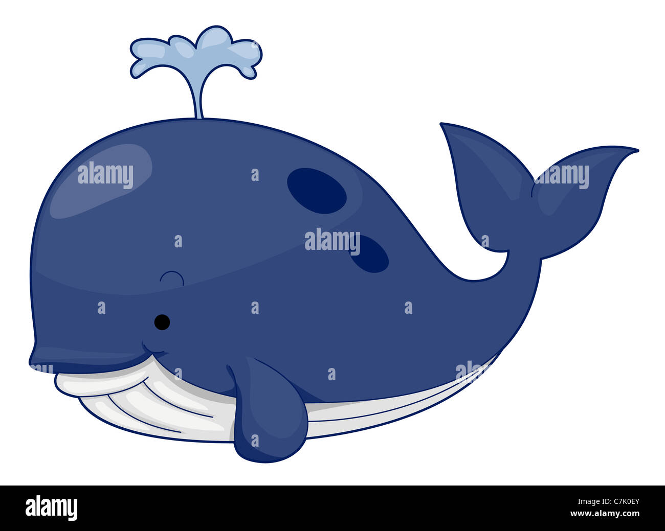 Baleine mignon with Clipping Path Banque D'Images