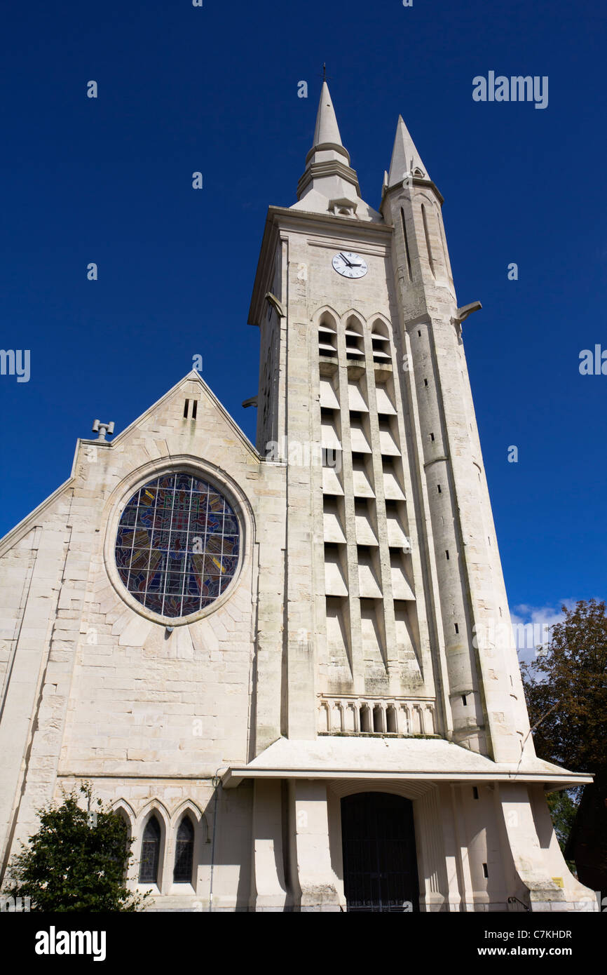 Eglise de St.Laurent Neuville-Saint-Vaast, Pas-de-Calais, France Banque D'Images