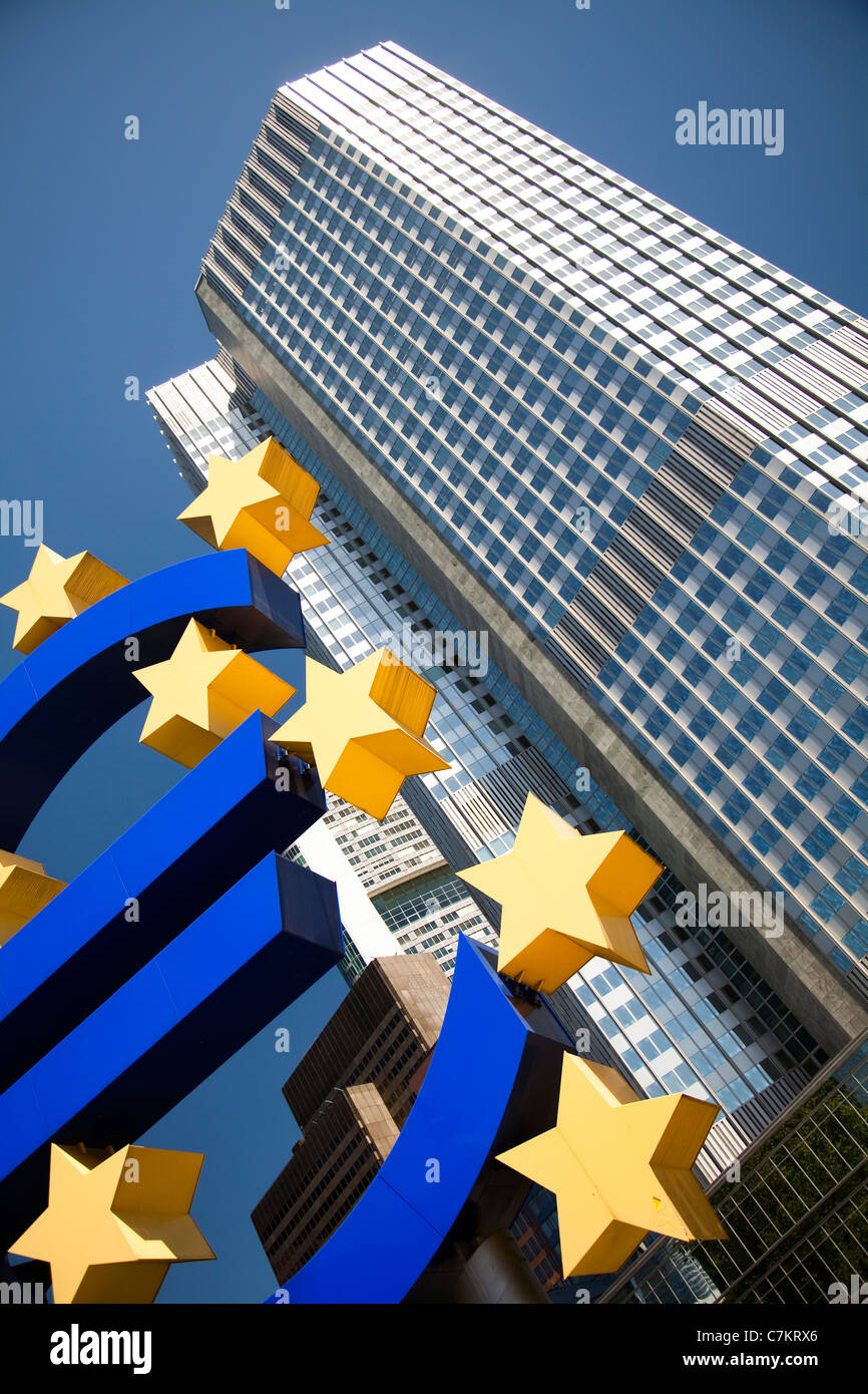 Banque centrale européenne Banque D'Images
