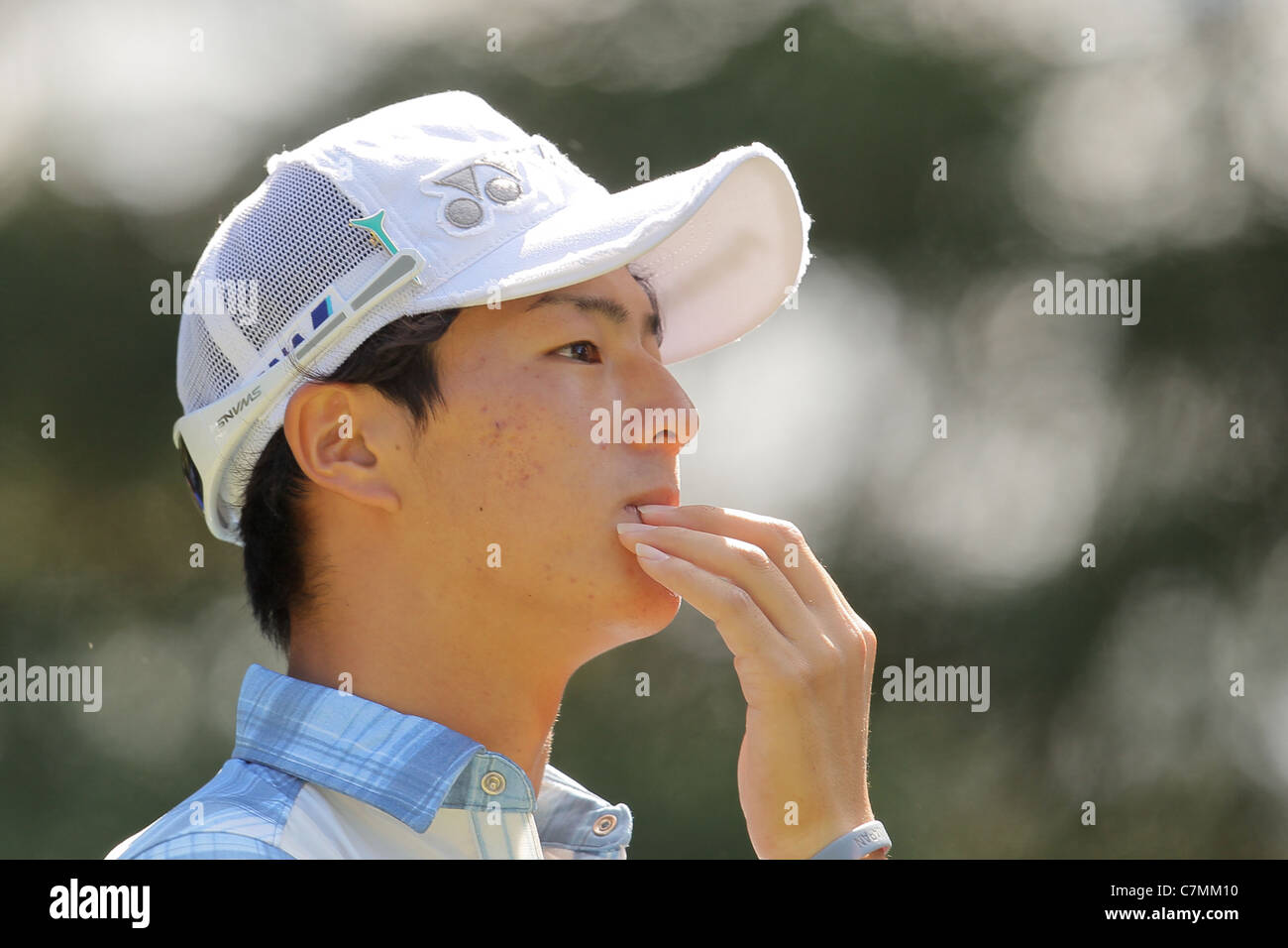 Ryo Ishikawa (JPN) effectue au cours de la Japan Golf Tour 2011 Panasonic ouvert. Banque D'Images