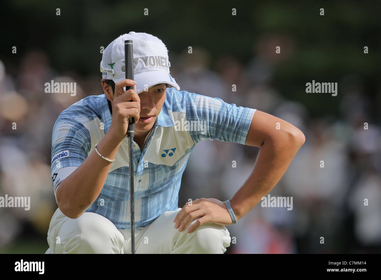 Ryo Ishikawa (JPN) effectue au cours de la Japan Golf Tour 2011 Panasonic ouvert. Banque D'Images