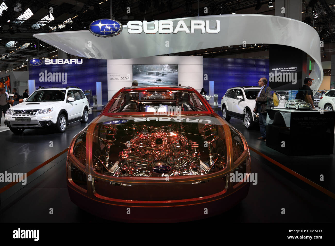 Le fabricant japonais de voitures Subaru au 64ème IAA (Internationale Automobil Ausstellung) Banque D'Images