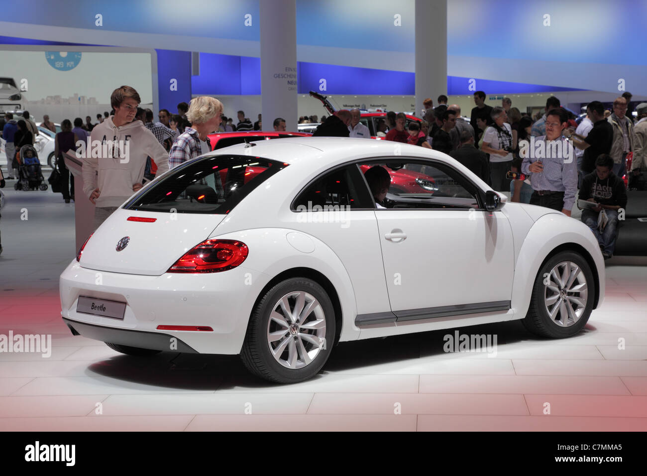 La nouvelle VW Beetle à la 64ème IAA (Internationale Automobil Ausstellung) Le 24 septembre 2011 à Francfort Banque D'Images