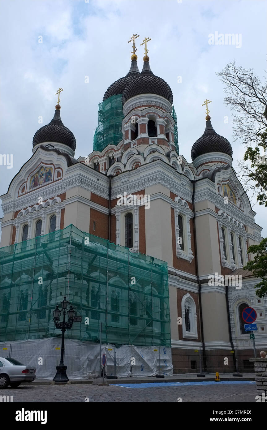 La cathédrale Alexandre Nevsky, Tallinn, Estonie Banque D'Images