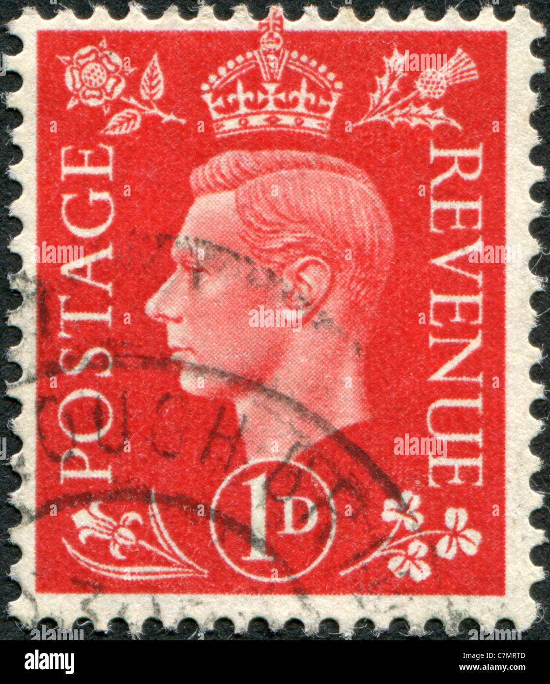 Royaume-uni - 1941 : timbre imprimé en Angleterre, indique George VI du Royaume-Uni Banque D'Images