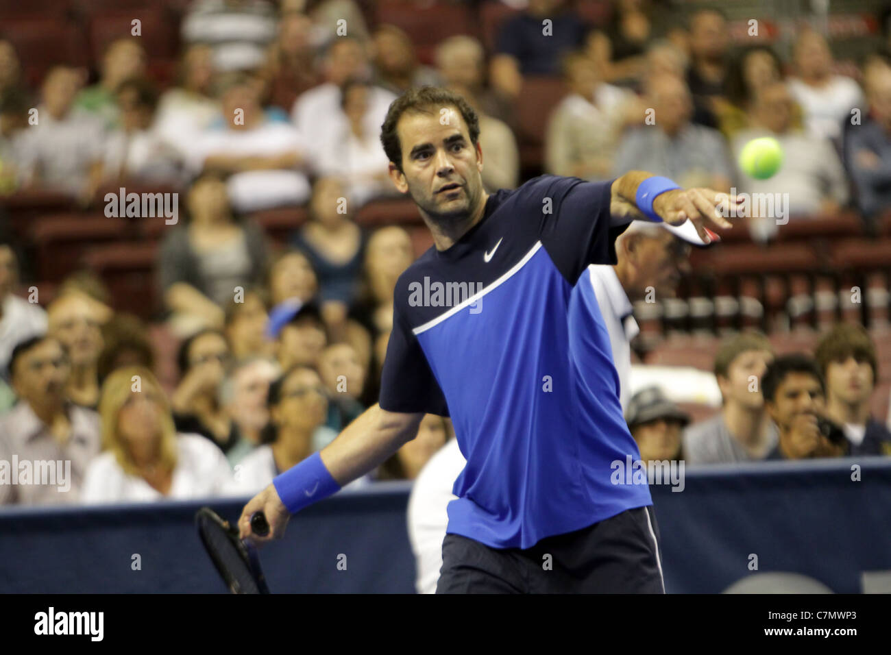 La série des Champions - Pete Sampras - légendes du tennis sur la cour 2011 Banque D'Images