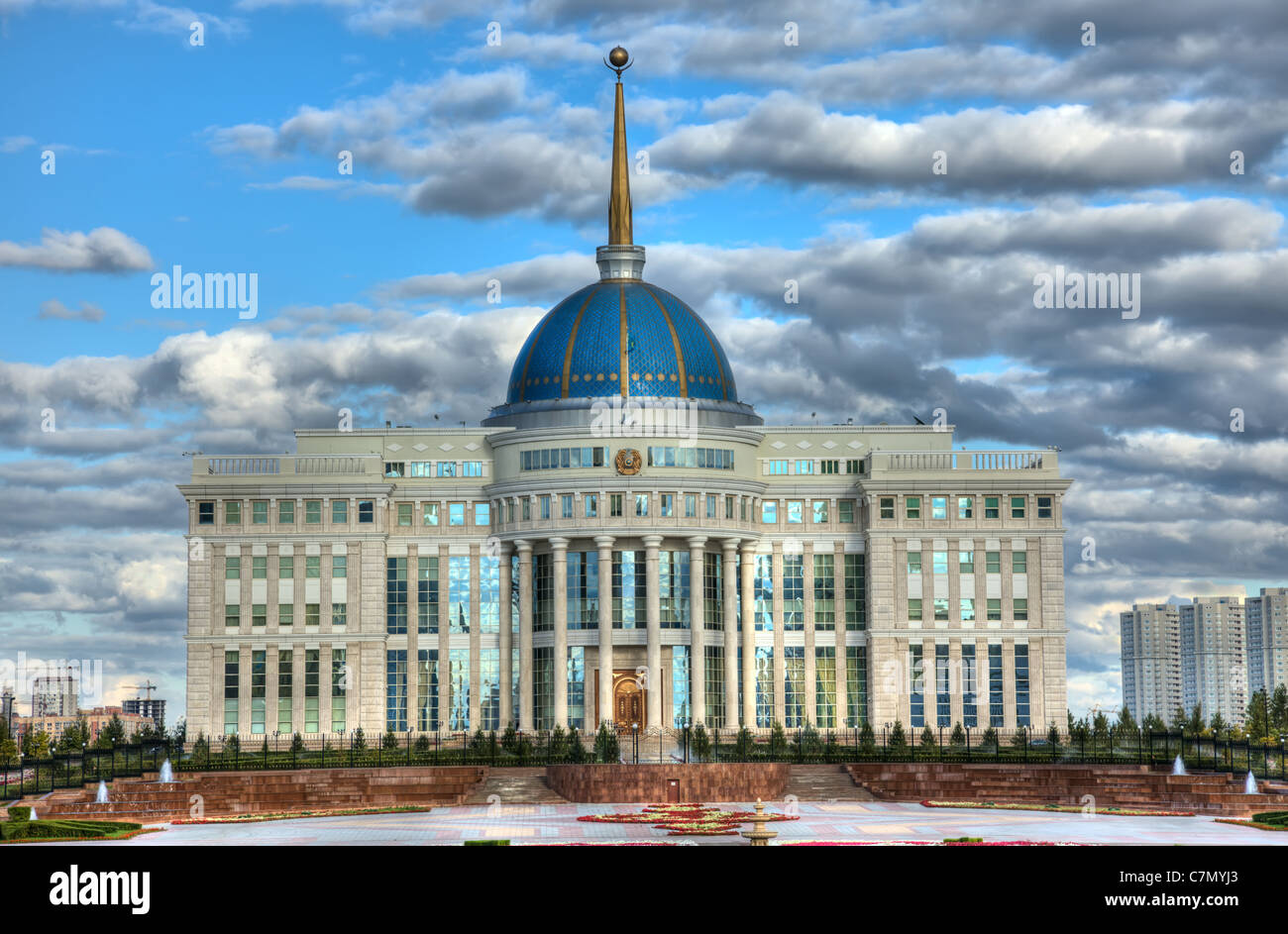 Résidence Président Ak-Orda, Astana, Kazakhstan. Image HDR. Banque D'Images